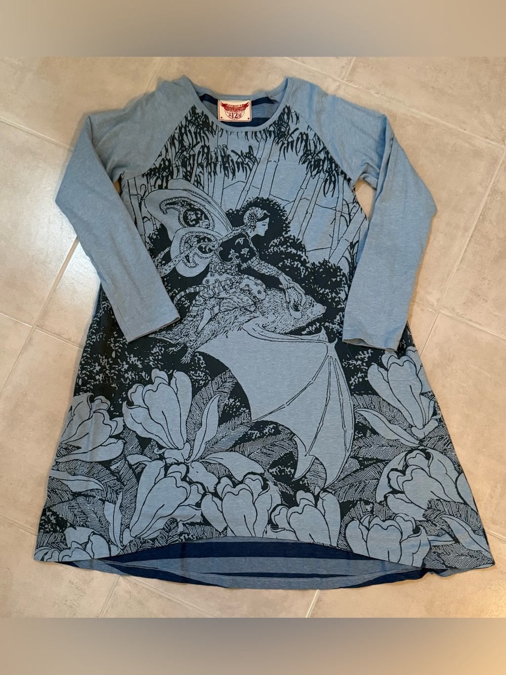 Paper Wings Blue Fairy Dress Sz 12 NWOT